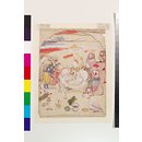 Painting - The Goddess attended by gods and devotees