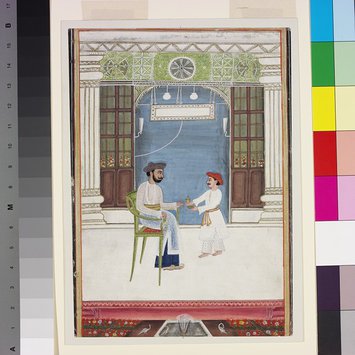 Painting - Nobleman sitting on a chair