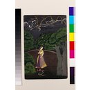 Painting - A lady on her way to a tryst Painting - A lady on her way to a tryst
