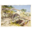 Persian wheel near Amritsar (Painting) Persian wheel near Amritsar (Painting)