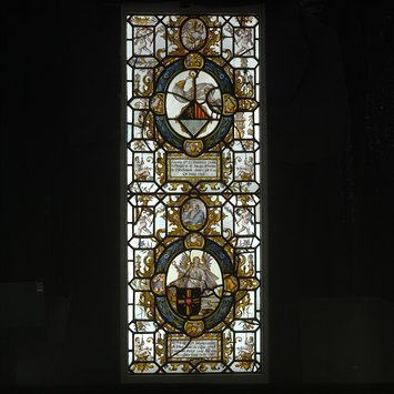 Panel - The Arms of Margaret of Mons and Jan de Geloes