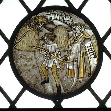 Panel - Labours of the Months; Month of July Panel - Labours of the Months; Month of July