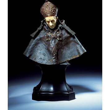 Portrait bust - A Bishop Saint
