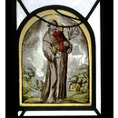St Anthony of Padua standing with the infant Christ in his arms (Panel) St Anthony of Padua standing with the infant Christ in his arms (Panel)