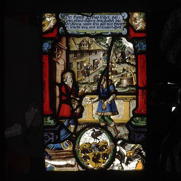 Panel - Raphael going to Gabael on behalf of Tobias and bringing away the money Panel - Raphael going to Gabael on behalf of Tobias and bringing away the money