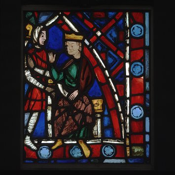 Panel - Childebert receives Saint Germanus