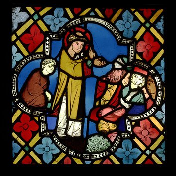 Medallion - Saint Stephen preaching