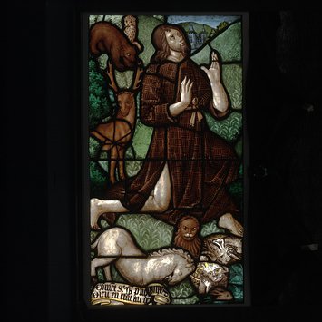 Panel - St John the Baptist praying in the wilderness