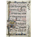 Leaf from an Antiphoner from the Franciscan Convent of St Klara, Cologne (Illuminated manuscript) Leaf from an Antiphoner from the Franciscan Convent of St Klara, Cologne (Illuminated manuscript)
