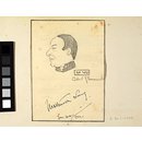 Caricature - Matheson Lang as Wu Li Chang, the title role of Mr Wu