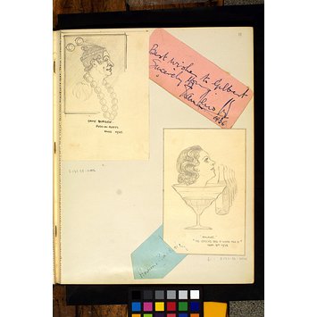 Caricature - Hermione Baddeley as Polaire in The Greeks Had a Word for It Caricature - Hermione Baddeley as Polaire in The Greeks Had a Word for It