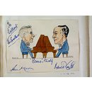 Ivor Morton and David Taylo (Caricature)
