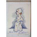 Caricature - Muriel Pavlow as Mary in The Gainsborough Circle