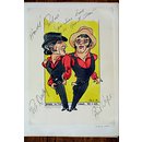 Caricature - Dailey and Wayne (Pat Dailey and Bill Wayne) in Babes in the Wood
