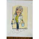 Sheila Hancock in So What About Love? (Caricature)