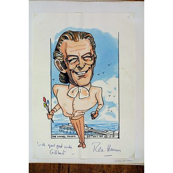 Caricature - Rex Harrison in The Lionel Touch Caricature - Rex Harrison in The Lionel Touch