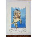 Caricature - Diane Cilento in I've Seen You Cut Lemons