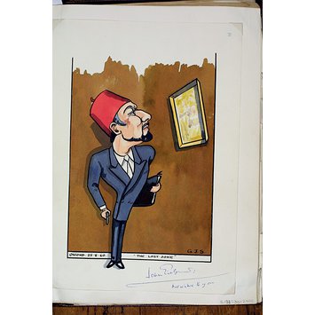 Caricature - John Gielgud as Prince Ferdinand Cavanati in The Last Joke Caricature - John Gielgud as Prince Ferdinand Cavanati in The Last Joke