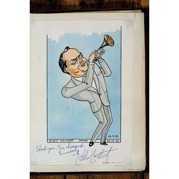 Caricature - Eddie Calvert in Ken Dodd the Unpredictable Caricature - Eddie Calvert in Ken Dodd the Unpredictable