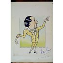 Caricature - Peter Pratt as Bunthorne in Patience