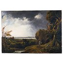 Landscape with Lightning and a Hermit (Oil painting)