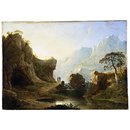 Mountain Landscape with Rocks (Oil painting)