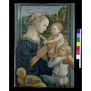 Virgin and Child with an angel (Print)