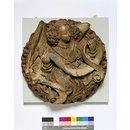 Roof boss - Roof boss with emblem of St. Matthew