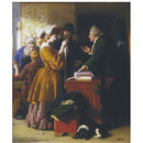 Oil painting - Choosing the Wedding Gown
