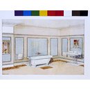 Page in wallpaper pattern book - No.19 in 'The Decorative Use of Wallpaper'