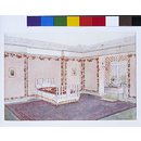 Page in wallpaper pattern book - No.17 in 'The Decorative Use of Wallpaper'