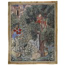 The Witch Anqarut ties Malik Iraj to a tree (Painting)