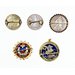 Brooch - Enamelled coin