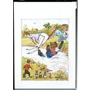 'The Obstacle Race'; Animals jumping a stream (Illustration) 'The Obstacle Race'; Animals jumping a stream (Illustration)