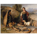 The Stone Breaker and His Daughter (Oil painting)