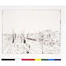 Railway station; Bahnhof (Print)