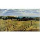 Oil painting - View across Sandown Bay, Isle of Wight