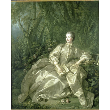 Oil painting - Madame de Pompadour, Mistress of Louis XV Oil painting - Madame de Pompadour, Mistress of Louis XV