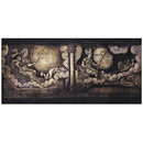 Painted panel - Luna and Mercury (plaster panel from Stodmarsh Court, Kent)