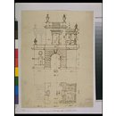 Plan and elevation of a design for the Belvedere at the Penpole Gate, King's Weston, Bristol (Design)