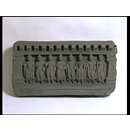 Seven historical Buddhas and Maitreya (Relief panel)