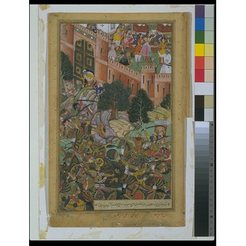 Painting - The Defeat of Baz Bahadur of Malwa by the Imperial Mughal Troops Painting - The Defeat of Baz Bahadur of Malwa by the Imperial Mughal Troops