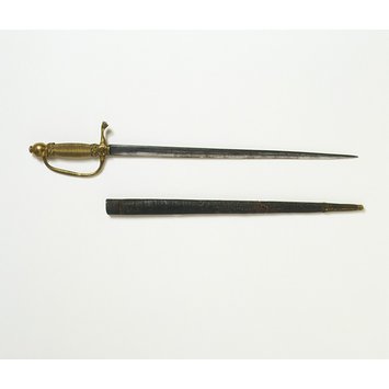 Doll's sword and scabbard