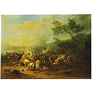 Cavalry Engagement against the Turks, with a Distant View of a Town (Painting)