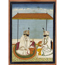 Maharaja Gulab Singh and his son (Painting)