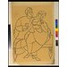 Drawing - A Courtesan and client carousing