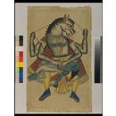 Painting - Narasimha destroying the demon Hiranyakasip