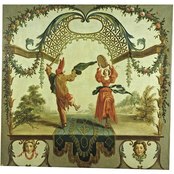 Oil painting - Fracischina and Gian Farina