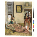 Life in the Hareem, Cairo; An Inmate of the Hareem, Cairo (Watercolour)