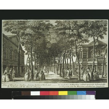 Print - A View of Marybone Gardens Print - A View of Marybone Gardens